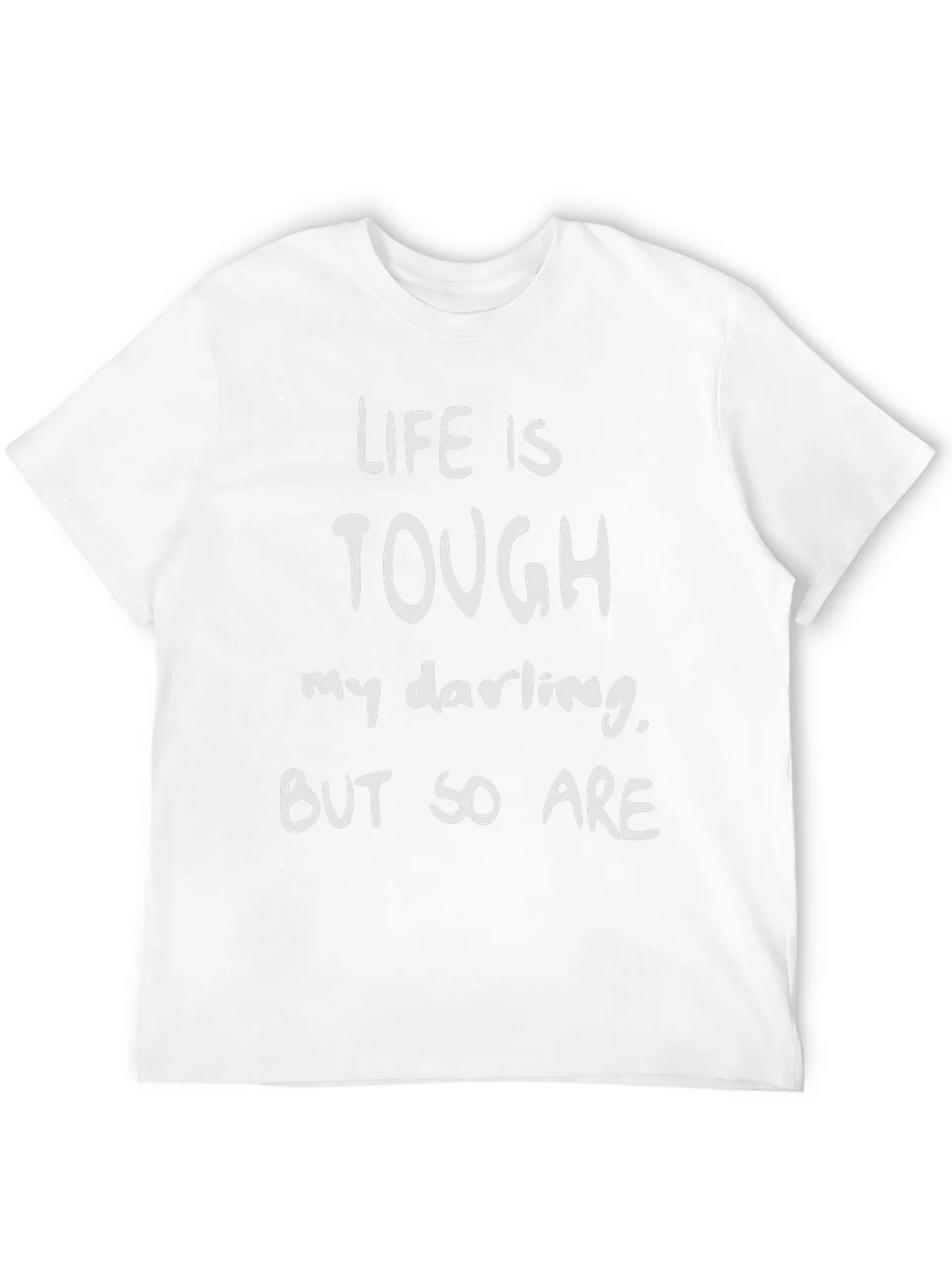 Life is Tough Graphic Tee - Black Cotton Shirt product image 11