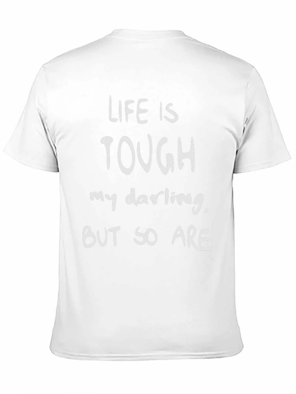 Life is Tough Graphic Tee - Black Cotton Shirt product image 10