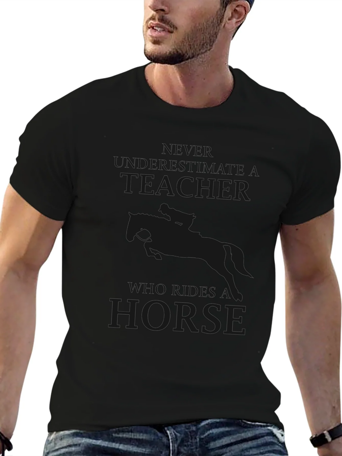Embrace Your Inner Equine: Novelty Horse T-Shirt product image 2