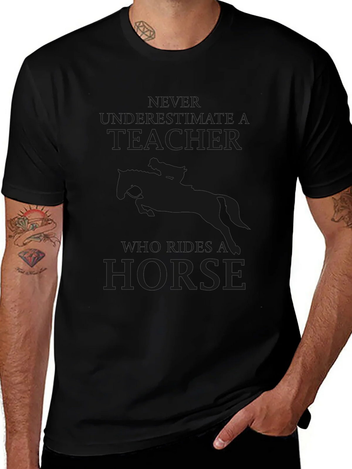 Embrace Your Inner Equine: Novelty Horse T-Shirt product image 1