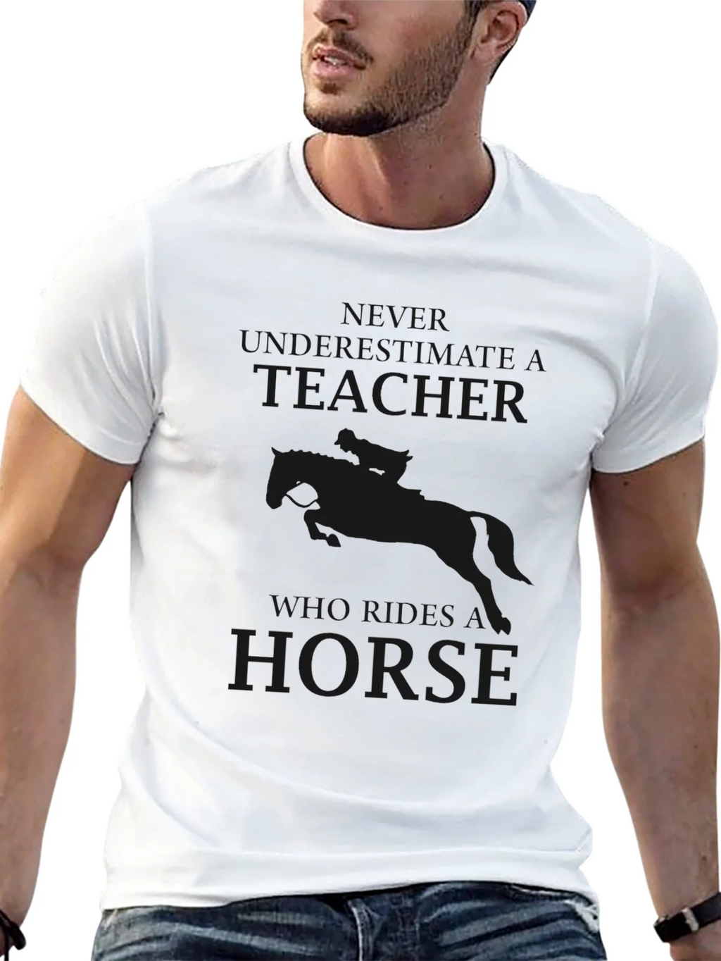 Embrace Your Inner Equine: Novelty Horse T-Shirt product image 3