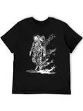 Astronaut Splash Graphic T-Shirt - Black product image 1