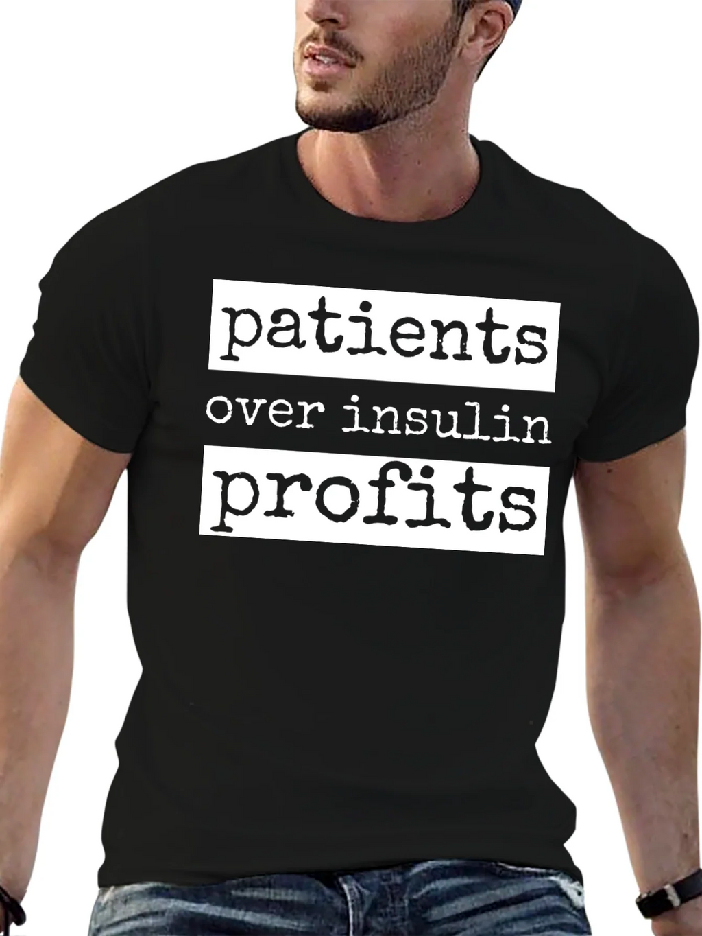 Patients Over Insulin Profits Graphic Tee product image 2