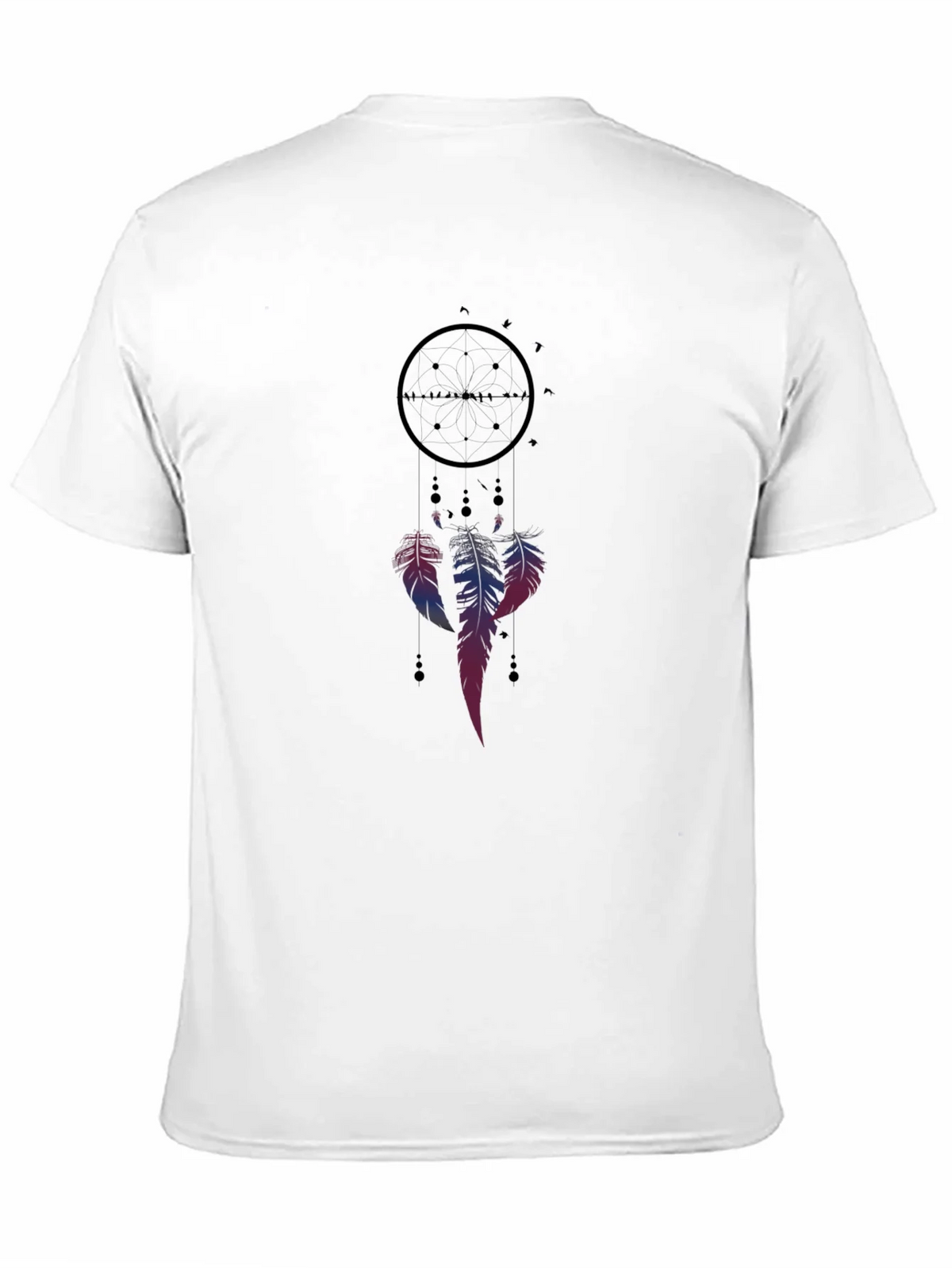 Dreamcatcher Graphic Tee - Black Cotton Blend Casual Shirt product image 10