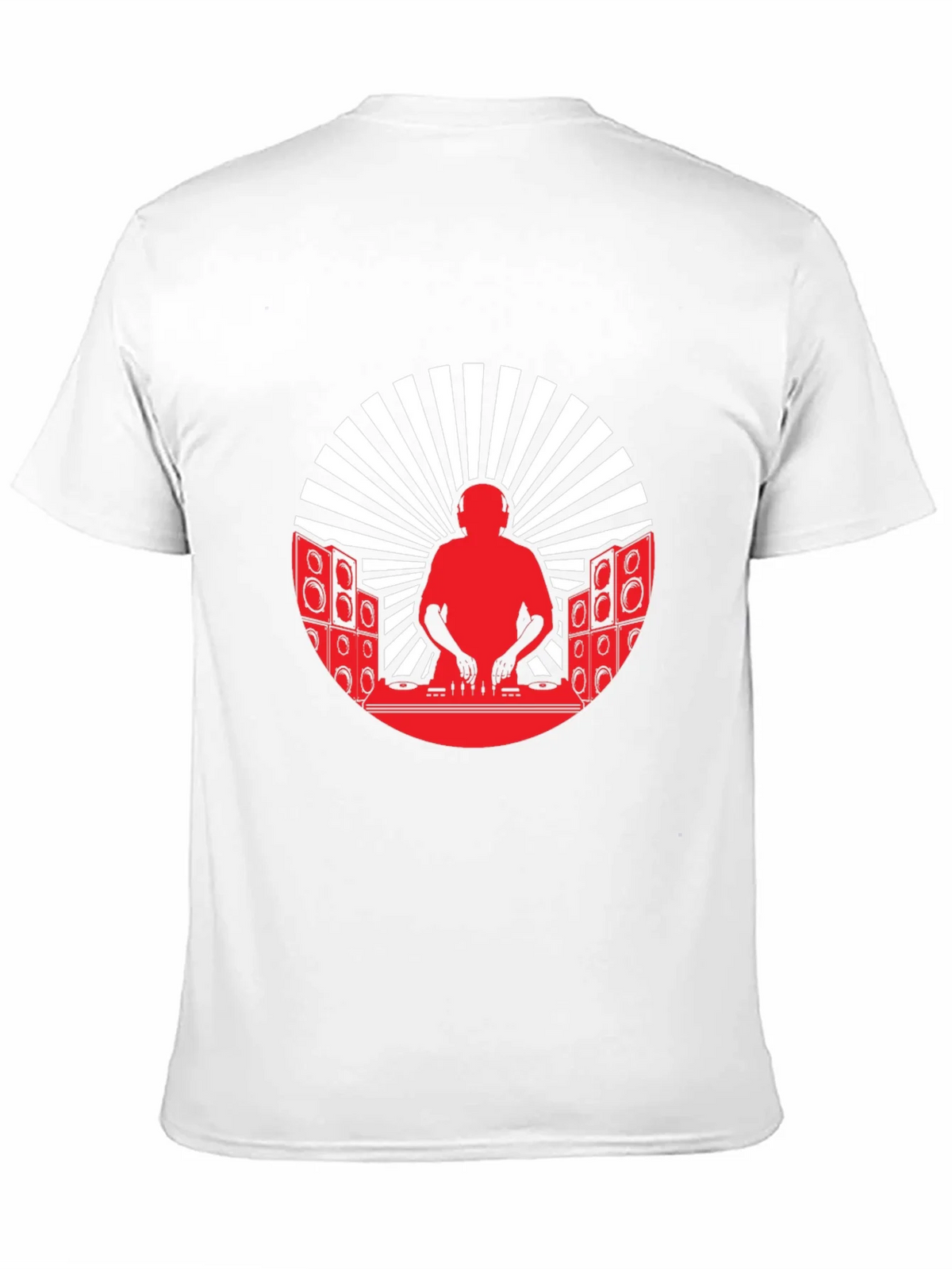 DJ Silhouette Graphic Tee - Black Cotton Blend T-Shirt product image 6