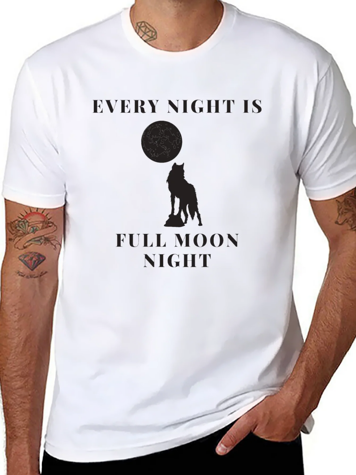 Every Night Is Full Moon Graphic Tee product image 7