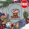 Everything is Fine Cow Tee - 0