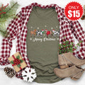 Mooey Christmas Tee - Heather Olive - 15 product image 1