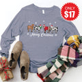 Mooey Christmas Long Sleeve - Heather Storm - 17 product image 1
