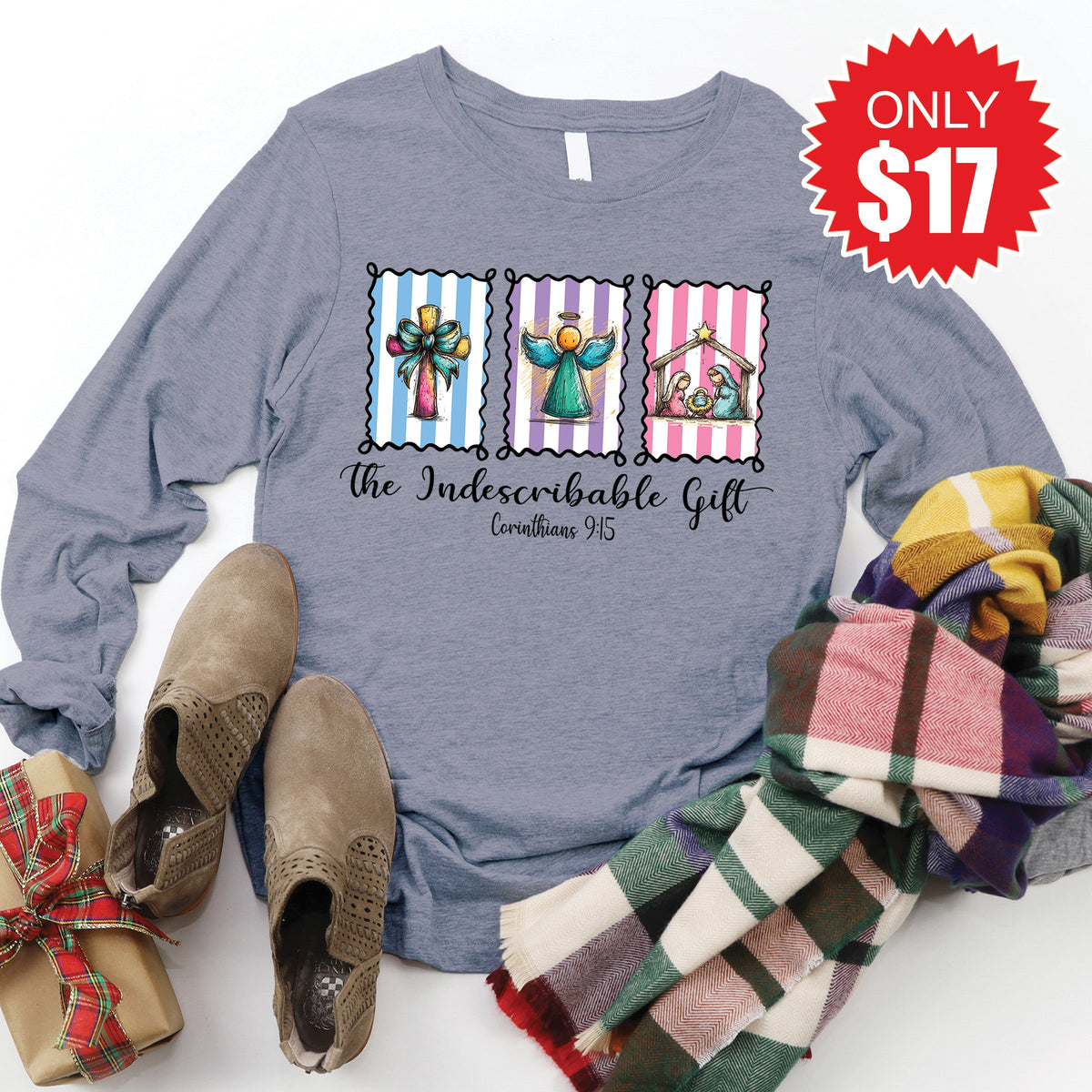 Indescribable Gift Long Sleeve - Heather Storm - 17 product image 1