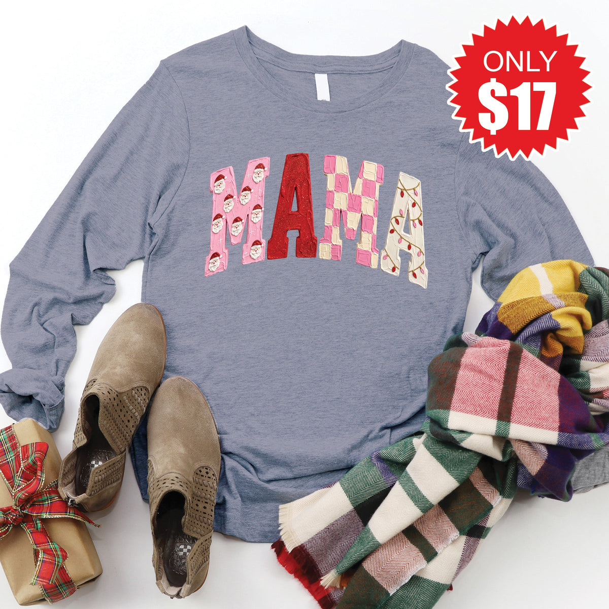 Mama Long Sleeve - Heather Storm - 17 product image 1