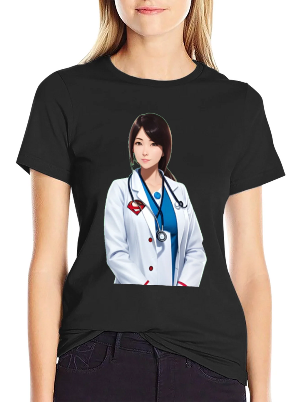 Doctor Superwoman T-Shirt - Stylish Medical Hero Design product image 2