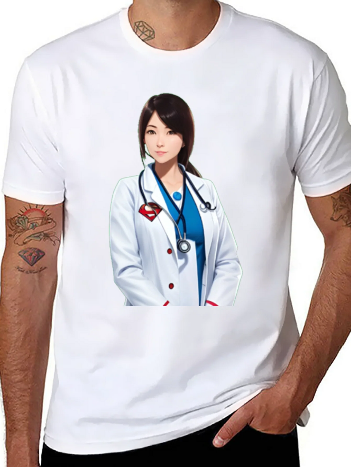 Doctor Superwoman T-Shirt - Stylish Medical Hero Design product image 4