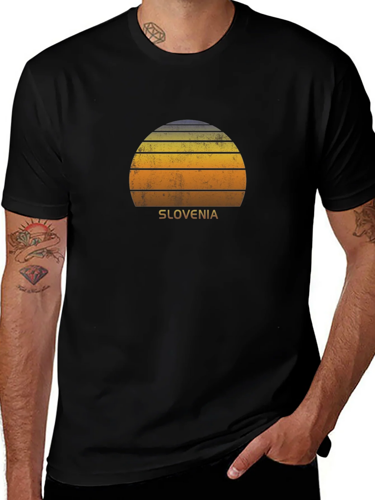 Slovenia Sunset Graphic T-Shirt product image 1