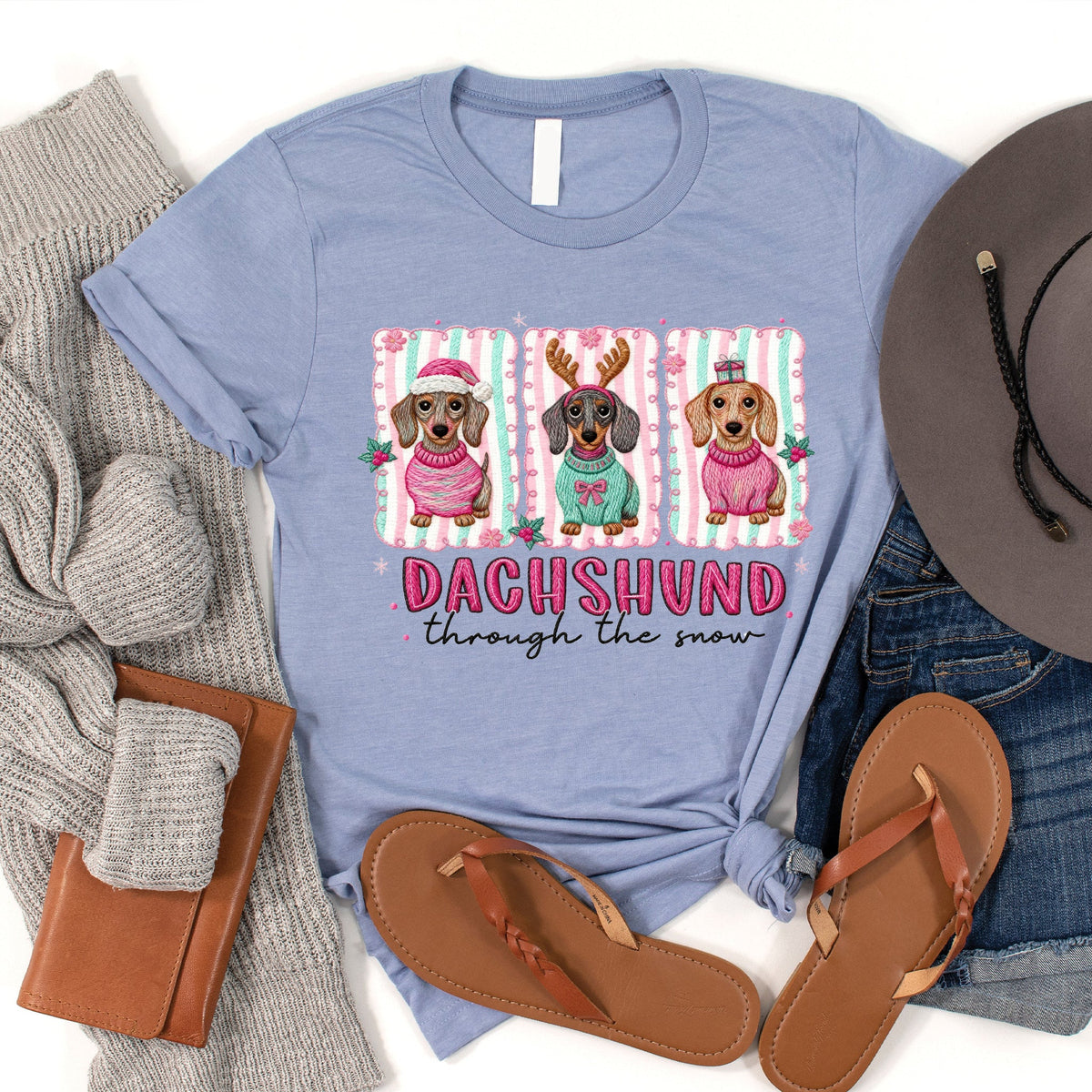 Dachshund Through The Snow Tee product image 1