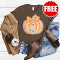 Pumpkin Tee - Heather Brown - 0
