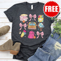 School Stuff Tee - Heather Charcoal - 0