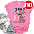 Back to School Tour Tee - Heather Charity Pink - 0