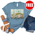 He Is Not Here Tee - Heather Denim