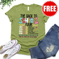 Back to School Tour Tee - Heather Fern - 0