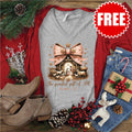 Greatest Gift of All V-Neck - Heather Grey - 0
