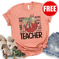 Teacher Tee - Heather Sunset - 0