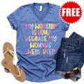 My Worship is Loud V-Neck - Heather Royal Blue - 0