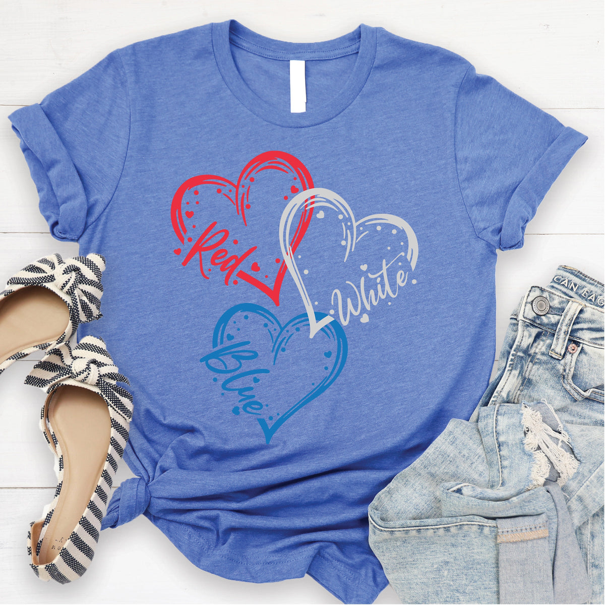 Red White Blue Tee
