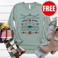 Joyful and Triumphant Long Sleeve - Heather Sage - 0