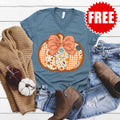 Pumpkin V-Neck - Heather Slate - 0
