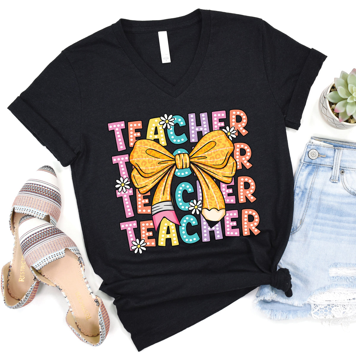 Teacher V-Neck product image 1