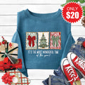 Most Wonderful Time Sweatshirt - Heather Deep Teal - 20 product image 1