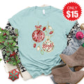 Merry and Bright Tee - Heather Dusty Blue - 15 product image 1