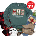 Most Wonderful Time Long Sleeve - Heather Forest - 17 product image 1