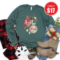 Merry and Bright Long Sleeve - Heather Forest - 17 product image 1