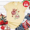 Merry and Bright Tee - Heather French Vanilla - 15 product image 1