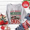 Merrier In The 90s Sweatshirt - Heather Grey - 20 product image 1