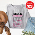 Seek And You Will Find Sweatshirt - Heather Grey - 20 product image 1