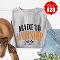 Made To Worship Sweatshirt - Heather Grey - 20 product image 1