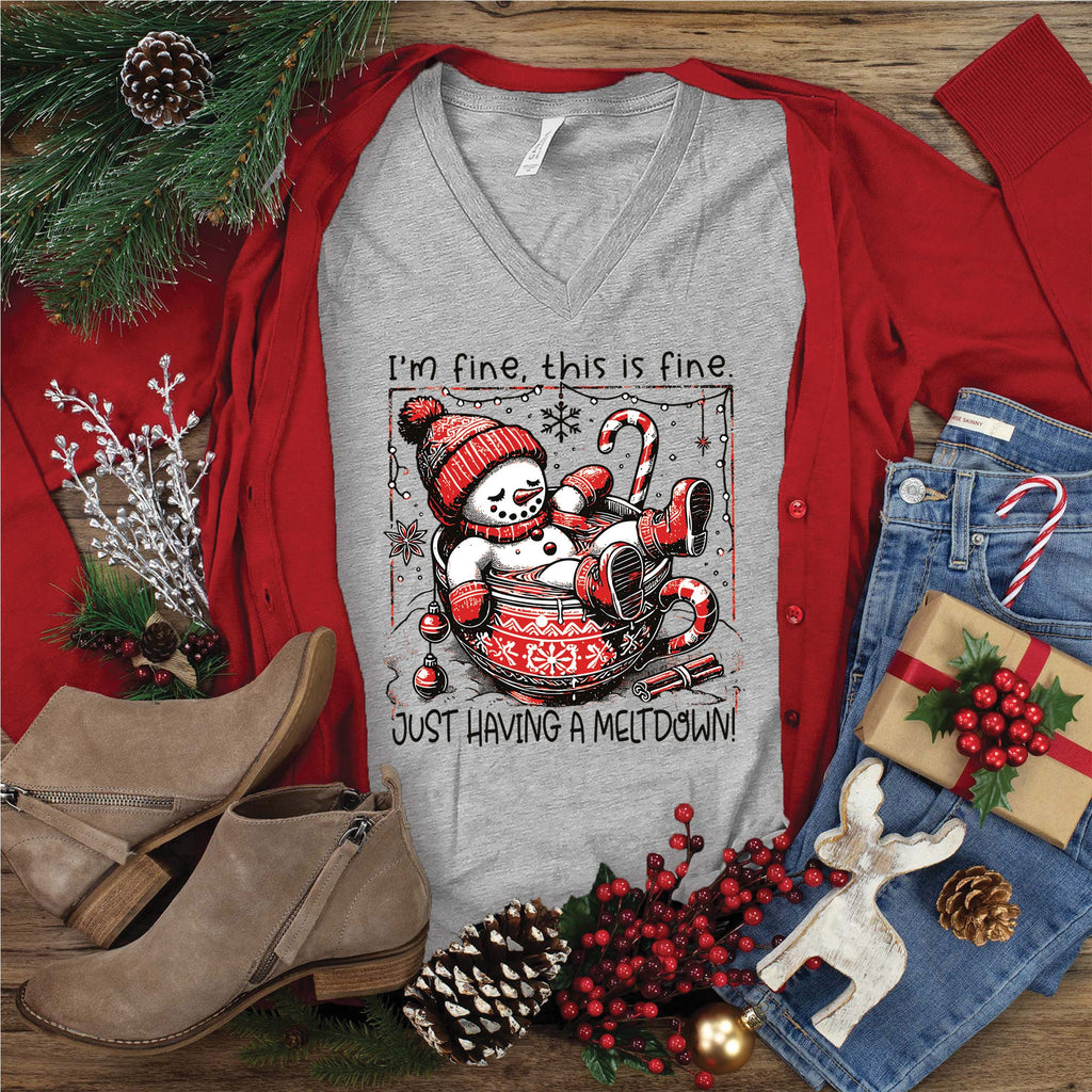 Just Having a Meltdown V-Neck