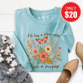 He Has A Plan Sweatshirt - Heather Lagoon - 20 product image 1