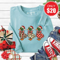 Christmas Duck Sweatshirt - Heather Lagoon - 20 product image 1
