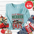Merrier In The 90s Sweatshirt - Heather Lagoon - 20 product image 1