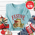 Festive With Limits Sweatshirt - Heather Lagoon - 20 product image 1