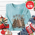 Merry Christmas Sweatshirt - Heather Lagoon - 20 product image 1