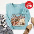 He Called Her Daughter Sweatshirt - Heather Lagoon - 20 product image 1
