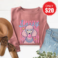 Sassy Poodle Sweatshirt - Heather Mauve - 20 product image 1