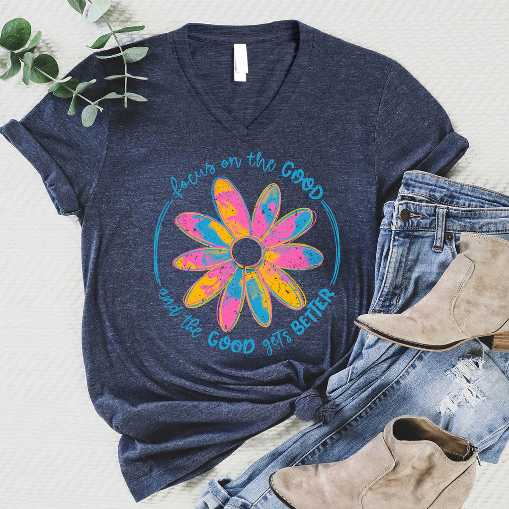 Focus On The Good V-Neck - 9