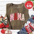 Mama Sweatshirt - Heather Olive - 20 product image 1