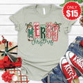 Merry Christmas Tee - Heather Sage - 15 product image 1